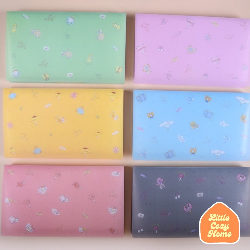 Kpop Photocard 60 pcs Album Holder Sanrio Karakter / Photocard Holder Photostrip Innersleeve Photocard Official album tempat photocard sleeve polaroid warna pastel lucu imut korea Trading Card Binder Kolbuk Koleksi