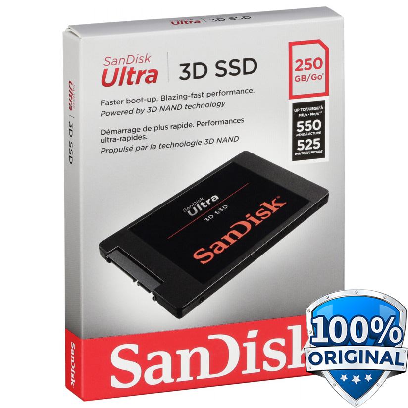 SanDisk Ultra SSD 3D 250Gb Up To 550MBps