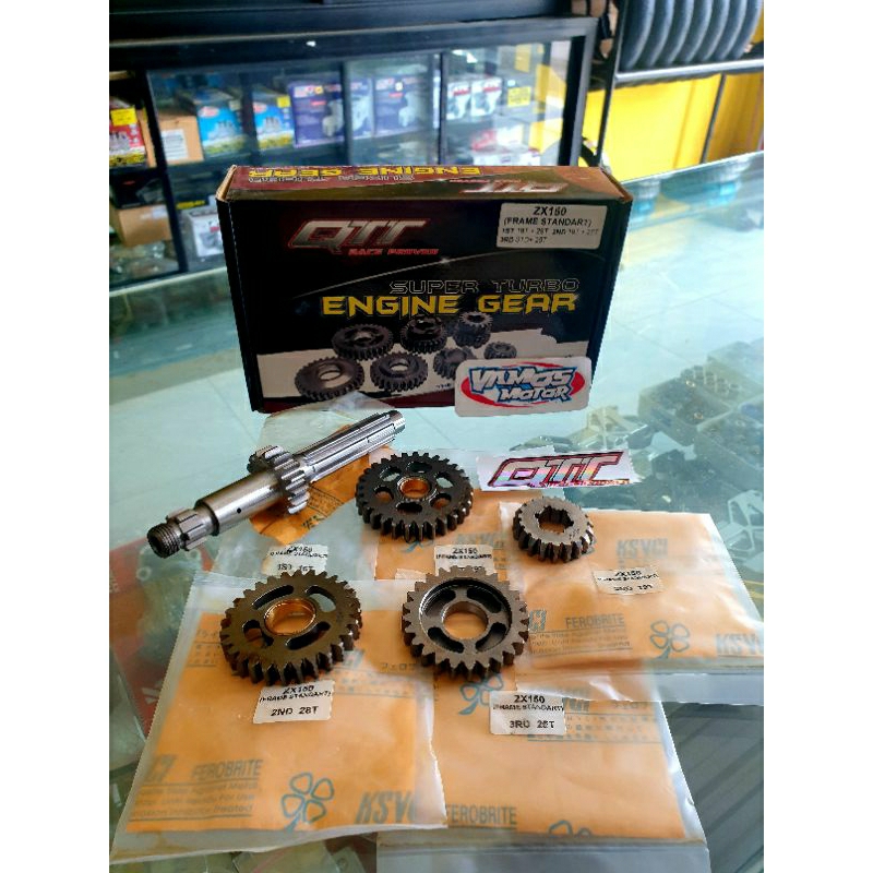 Gear Gigi Rasio QTT Ninja R RR  Frame STD 201m 16 29