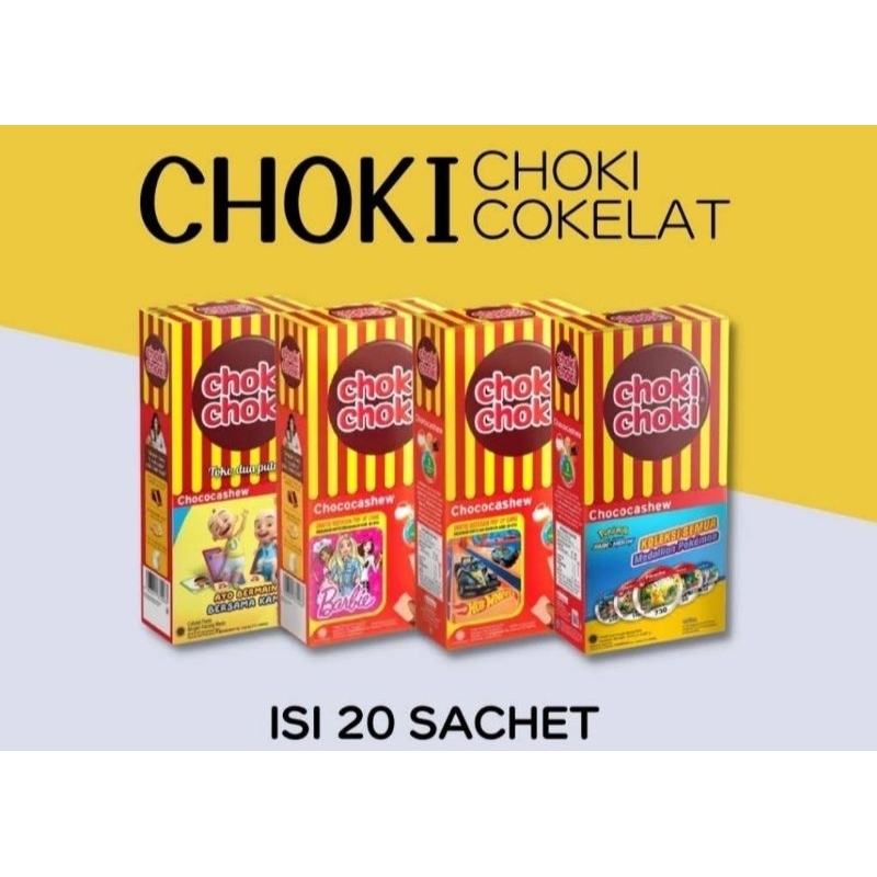 

Choki Choki Coklat Pasta Cashew 9 gram isi 20 pcs