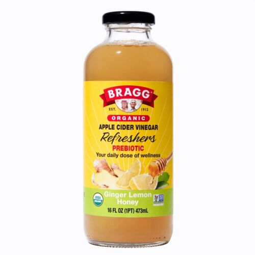 

Bragg Organic Apple Cider Vinegar Refreshers Ginger Lemon Honey 473 Ml