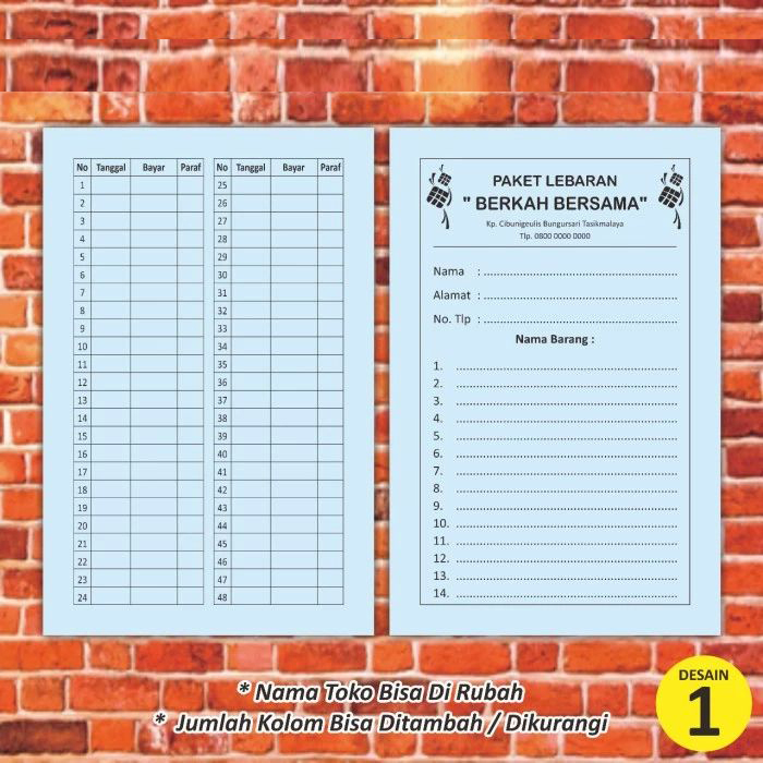 

Cetak kartu paket lebaran ukuran A5