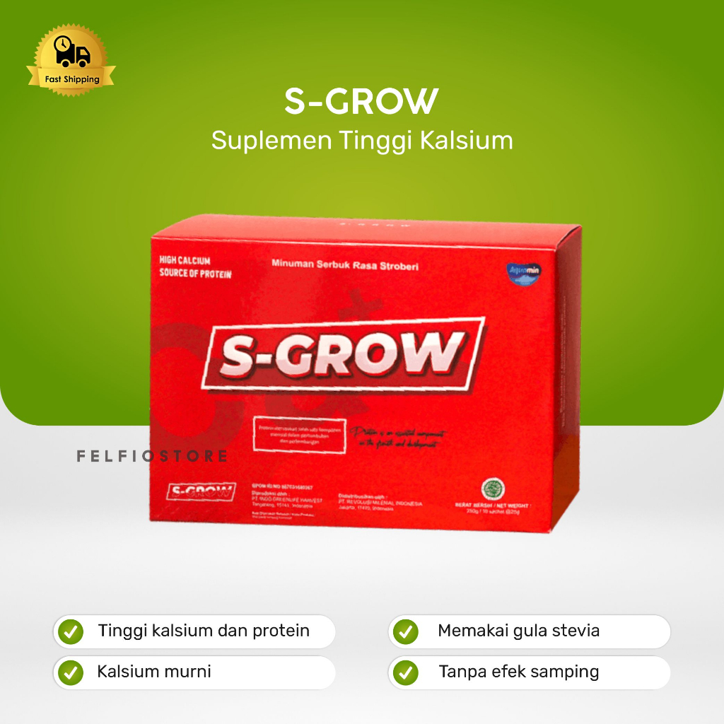 

S Grow Susu Peninggi Badan Dewasa Free Sgrow Suplemen Tinggi Kalsium Terlaris By Felfiostore