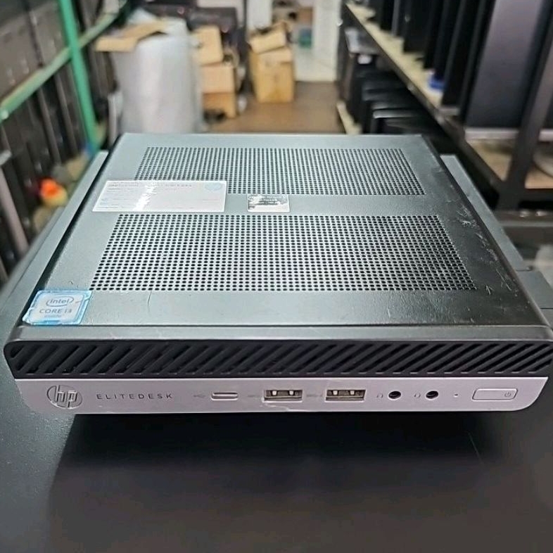 PC MINI HP ELITEDESK 800 G3 CORE I3 6100 RAM 4GB SSD 128GB MURAH LEBAY