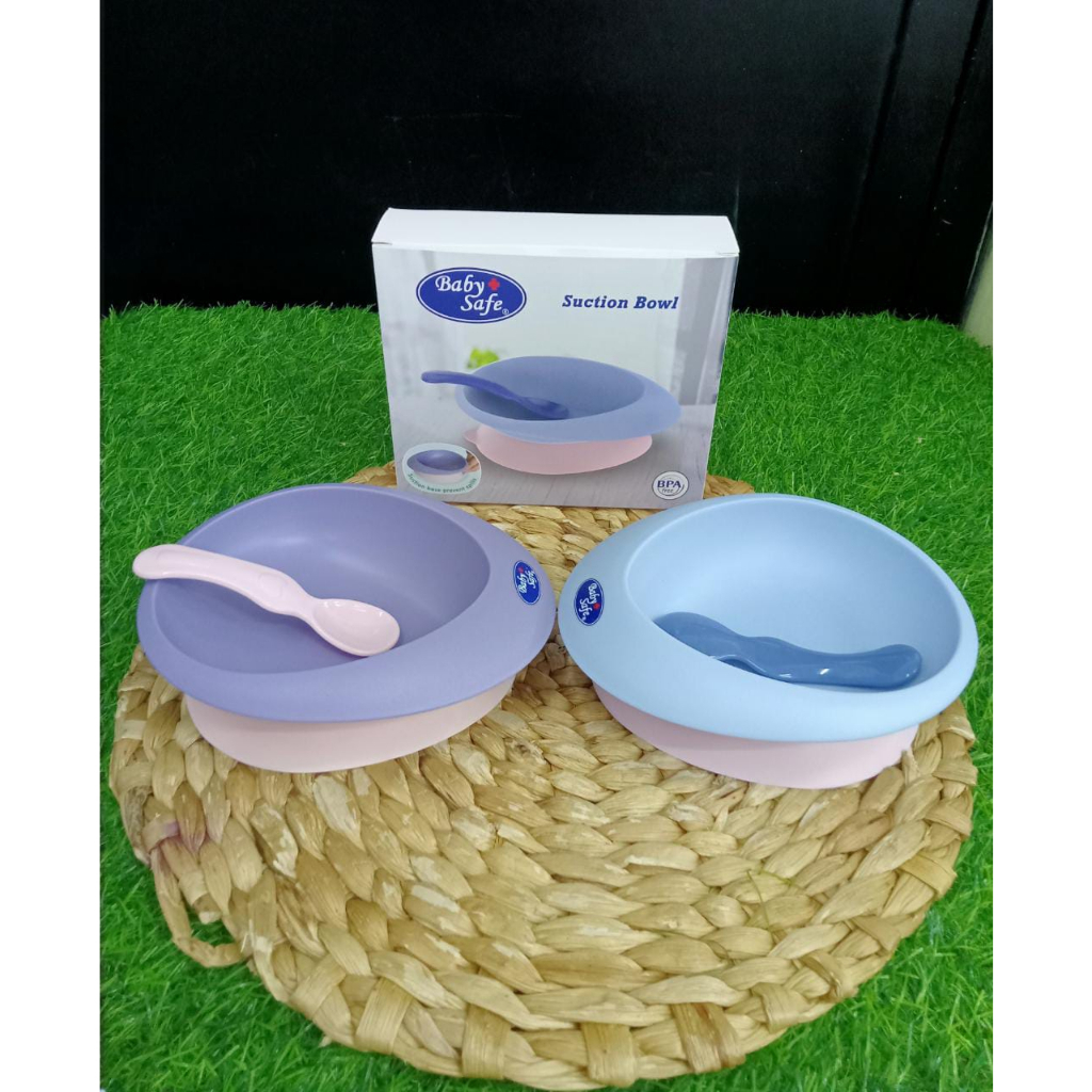 Baby Safe B354 Suction Bowl With Spoon Mangkok Anak Anti Geser +Sendok