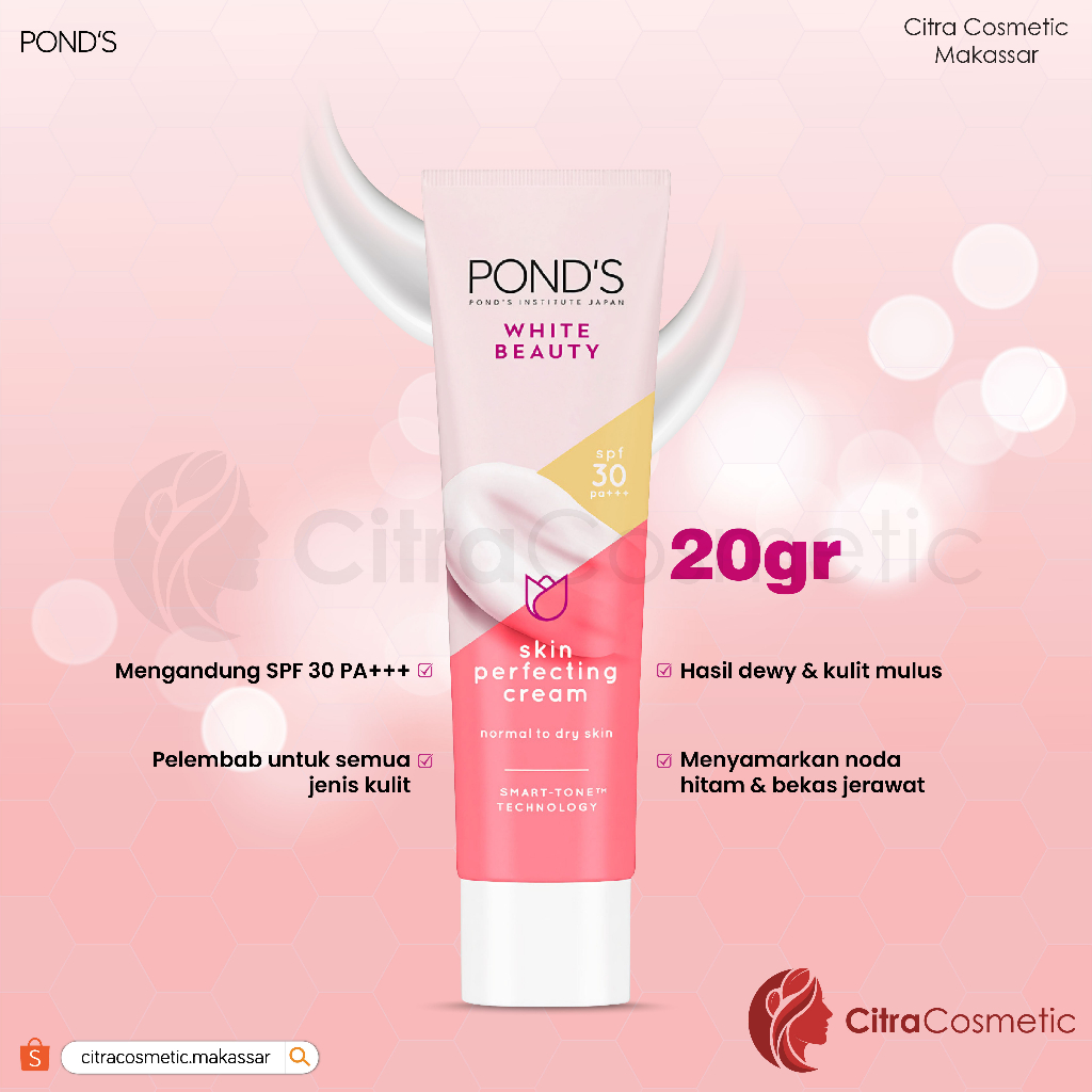 Ponds White Beauty Serum Day Cream Spf 30 20 Gr | 40 Gr