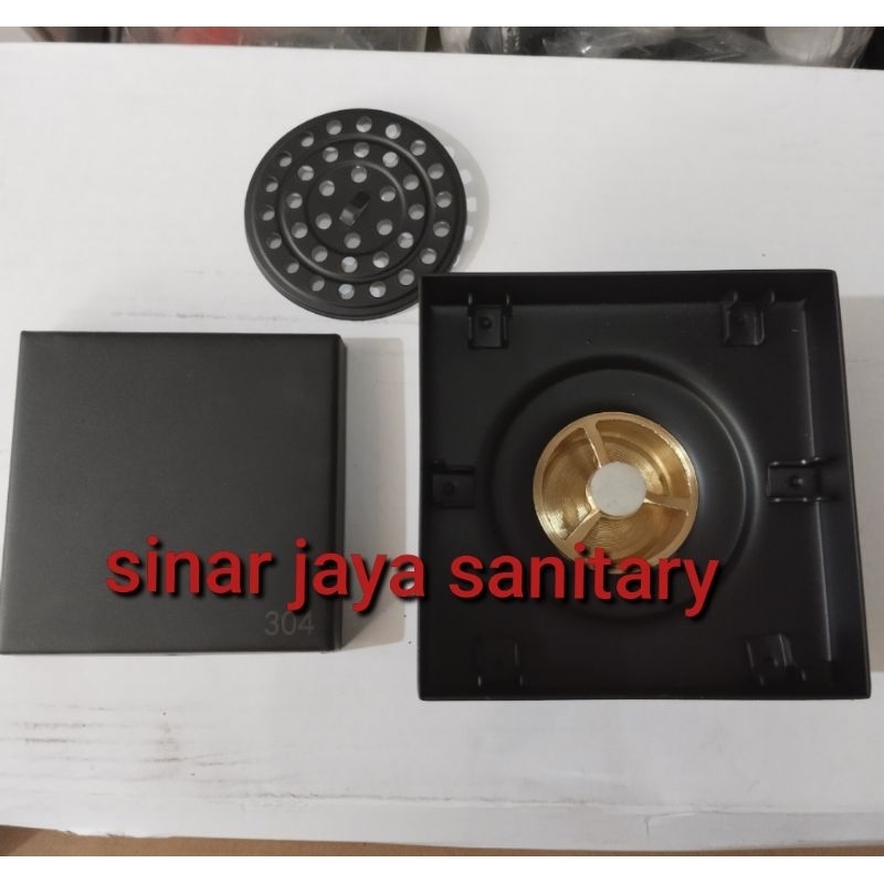 Smart floor drain black stainless / floor drain hitam anti kecoa / smart floor drain hitam