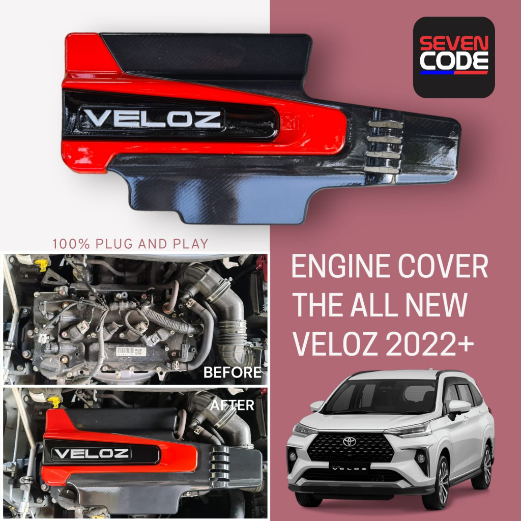 PAKET COVER ENGINE PENUTUP MESIN ATAS BAWAH VELOZ 2022 UP