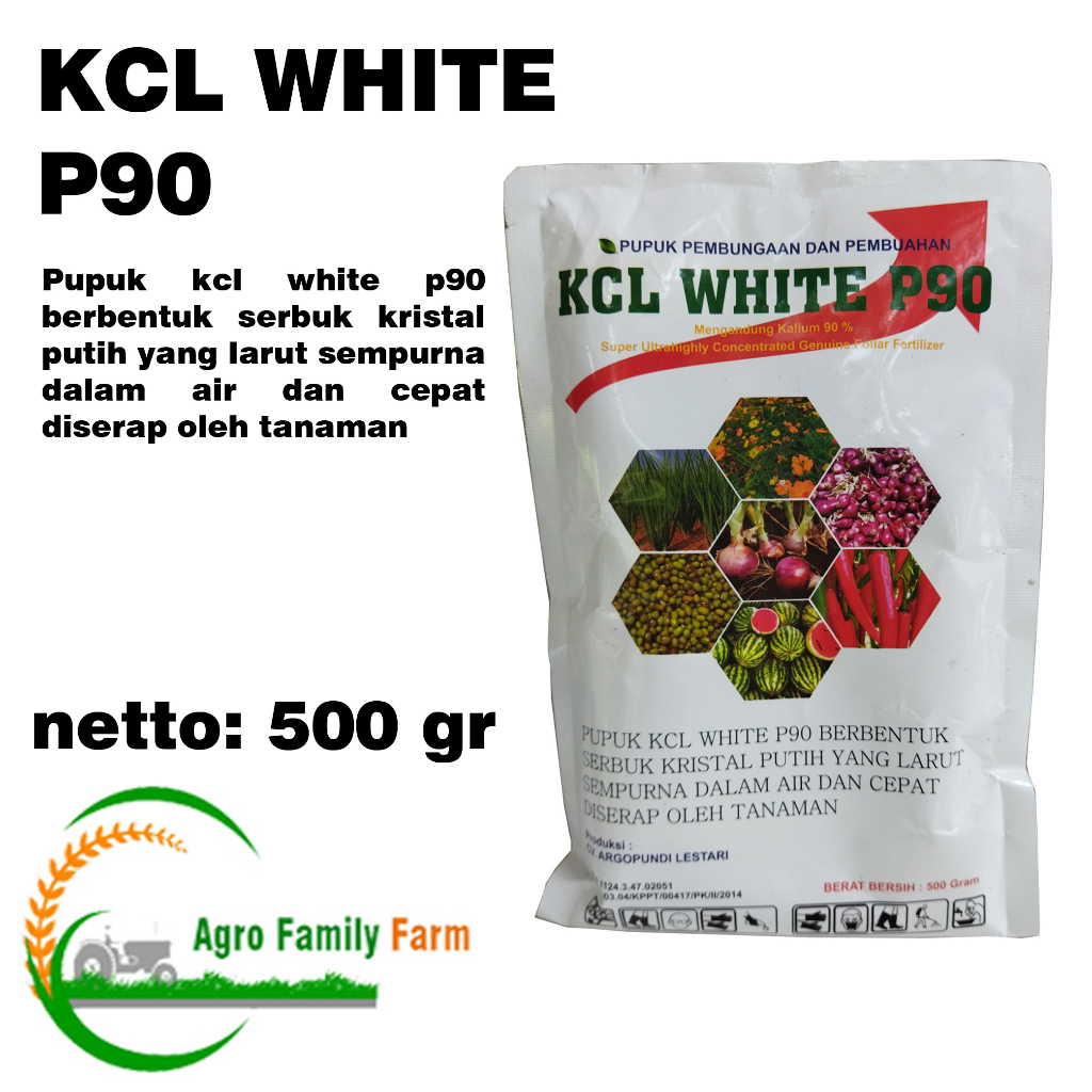 Pupuk Daun KCL White P90 500 gram