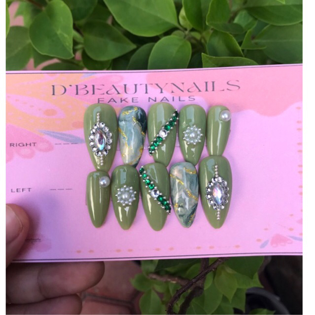 FREE LEM DAN GIFT Kuku Palsu | Kuku Palsu wedding | Handmade Kuku Palsu | Nail art | Homemade fake n