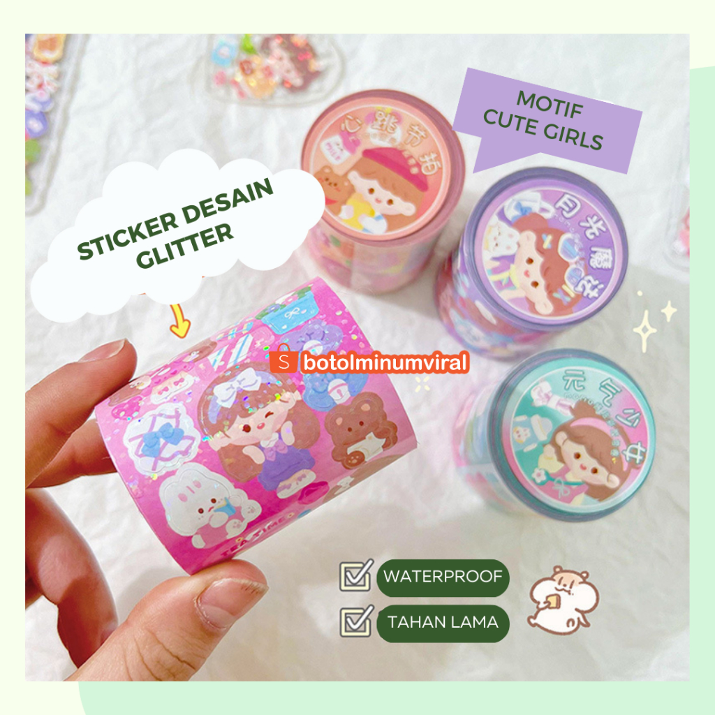 Sticker Momo Viral Box 100 pcs Import Anti Air Aesthetic Waterproof