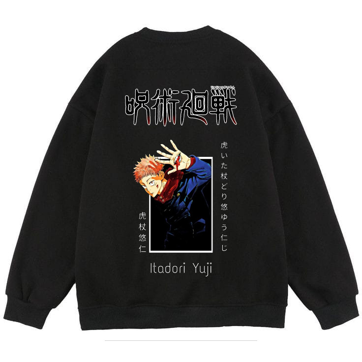 Afterrisen Crewneck Anime Jujutsu Kaisen Itadori Yuji