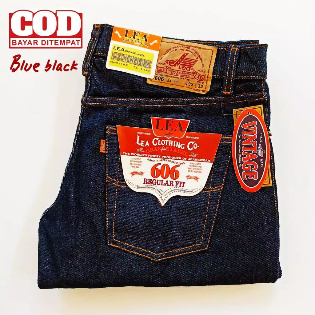 Celana Panjang Pria Lea Original // Celana Jeans Pria Standar Celana Lea 606 // Celana Jeans Panjang