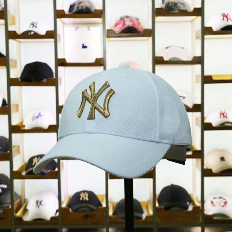 Topi NY Korea MLB New York Yankees Caps Korea Strapback Putih Emas White Gold Premium IMPORT/Topi Ba