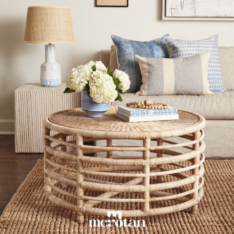 Meja Tamu Bulat Rotan / Meja Rotan / Meja Tamu Rotan