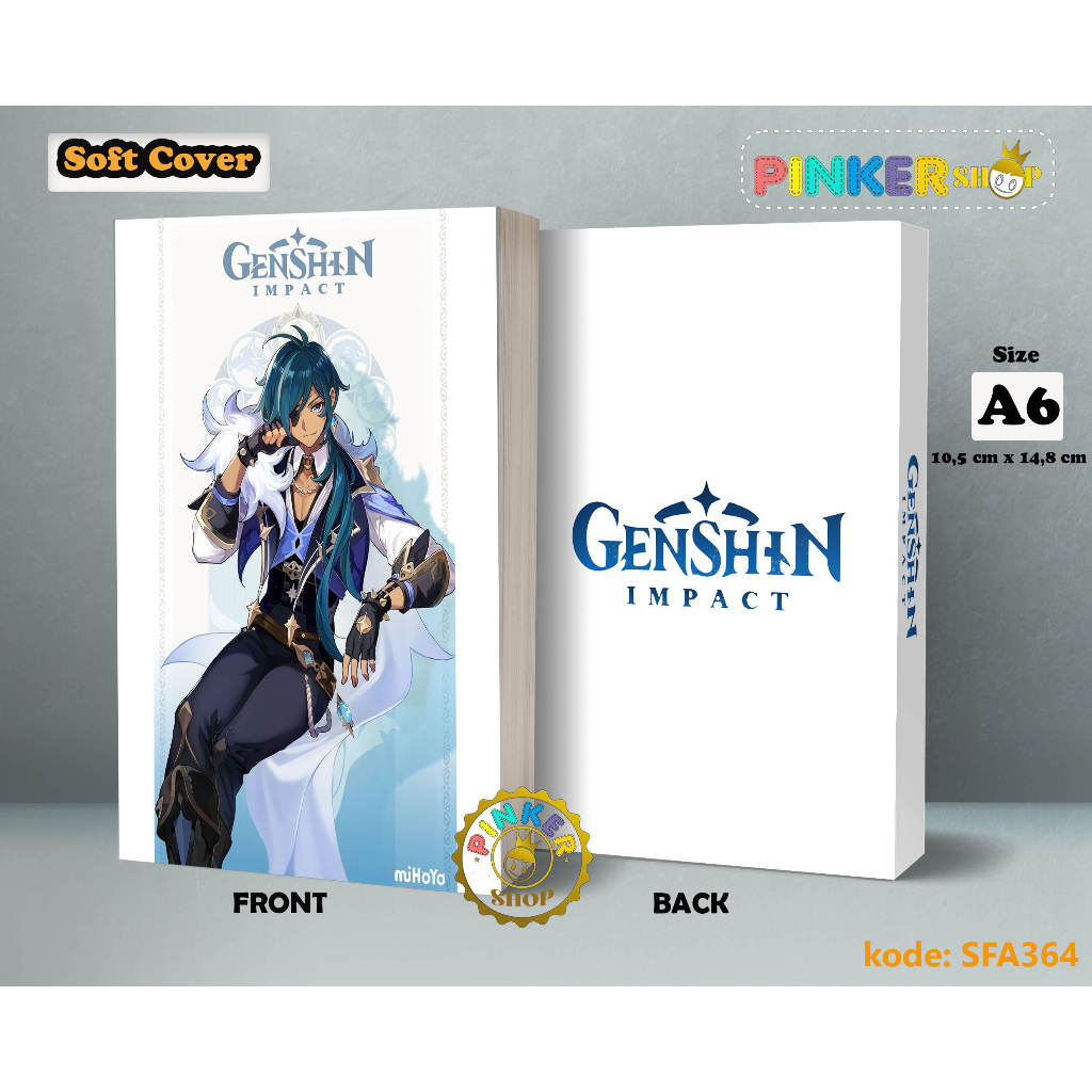 

(SFA364) Pocket Note Game Genshin Impact KAEYA Softcover A6/A5 Buku Tulis catatan Notes Agenda Planner Jurnal
