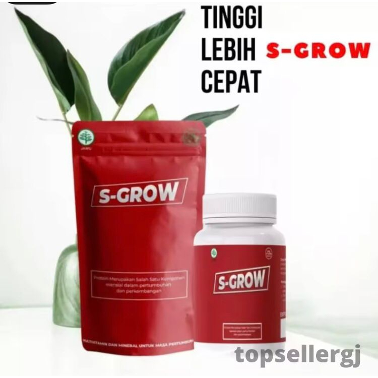S-GROW PENINGGI BADAN ORI + 30 KAPSUL - S-GROW Susu Peninggi Badan Terbaik Free Hadiah Sgrow Supleme