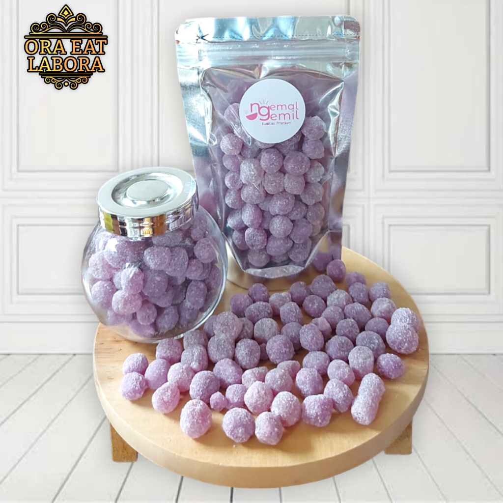 

Permen Rasa Buah Anggur Tabur Gula Kualitas Premium - Ora Eat Labora