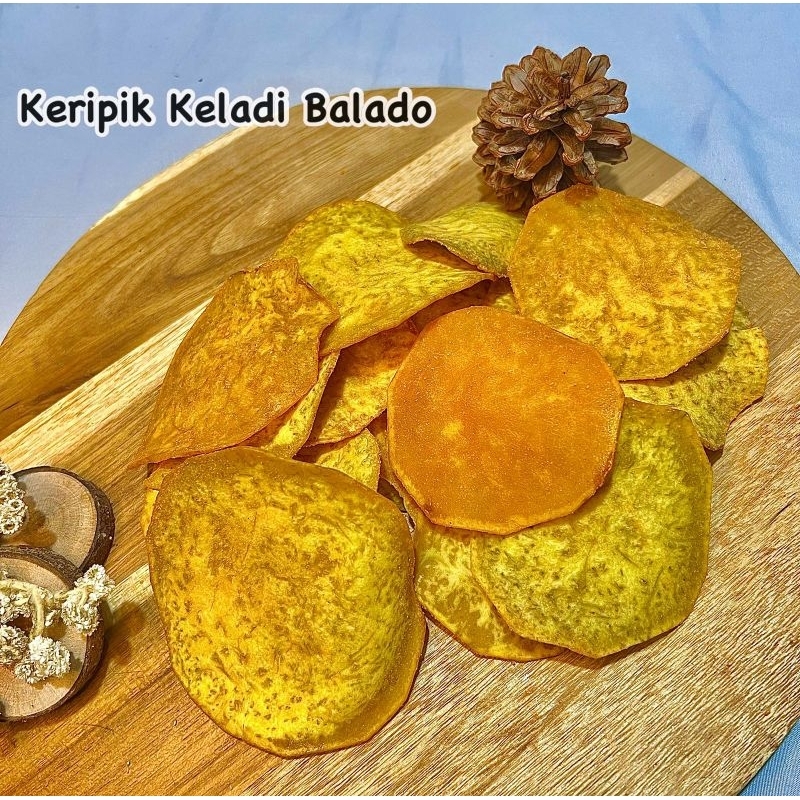 

KERIPIK KELADI BALADO 500GR