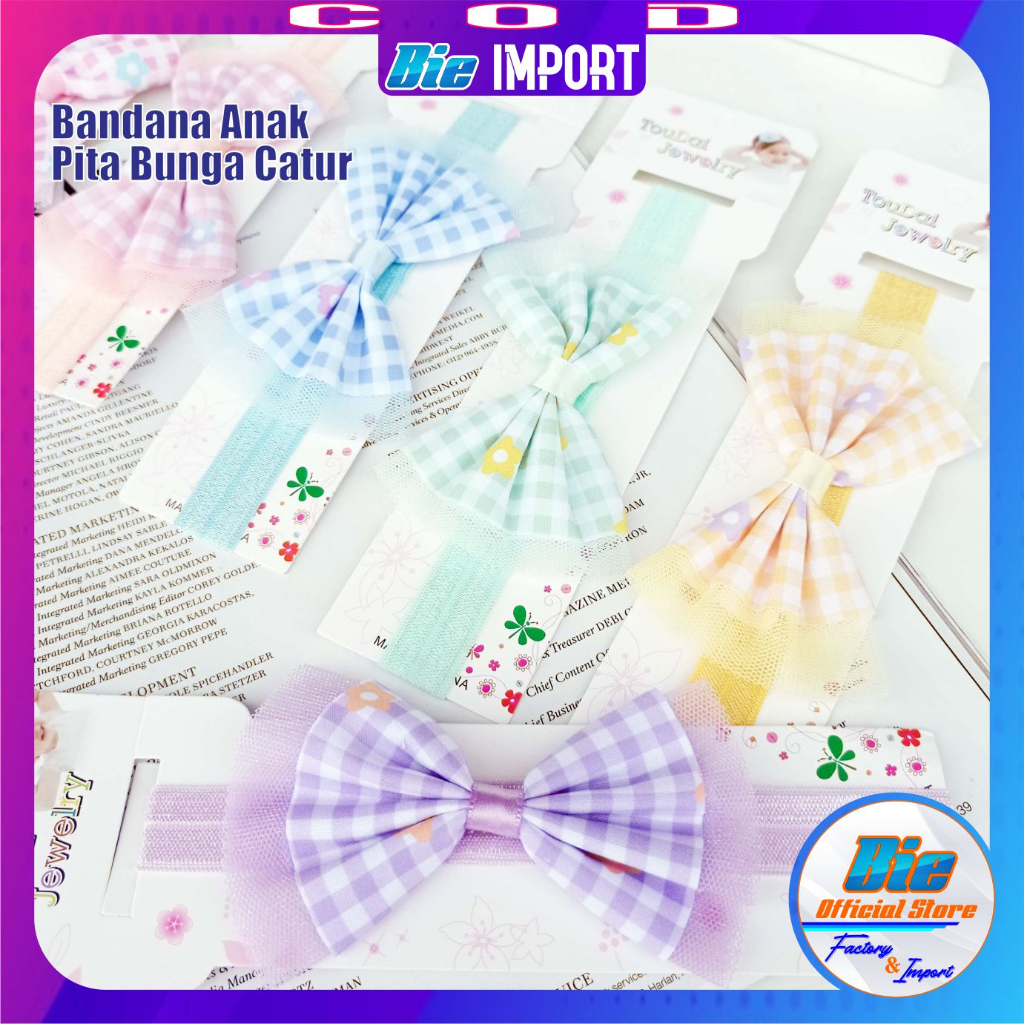 Bandana Anak Korea Premium Star Impor Best Seller