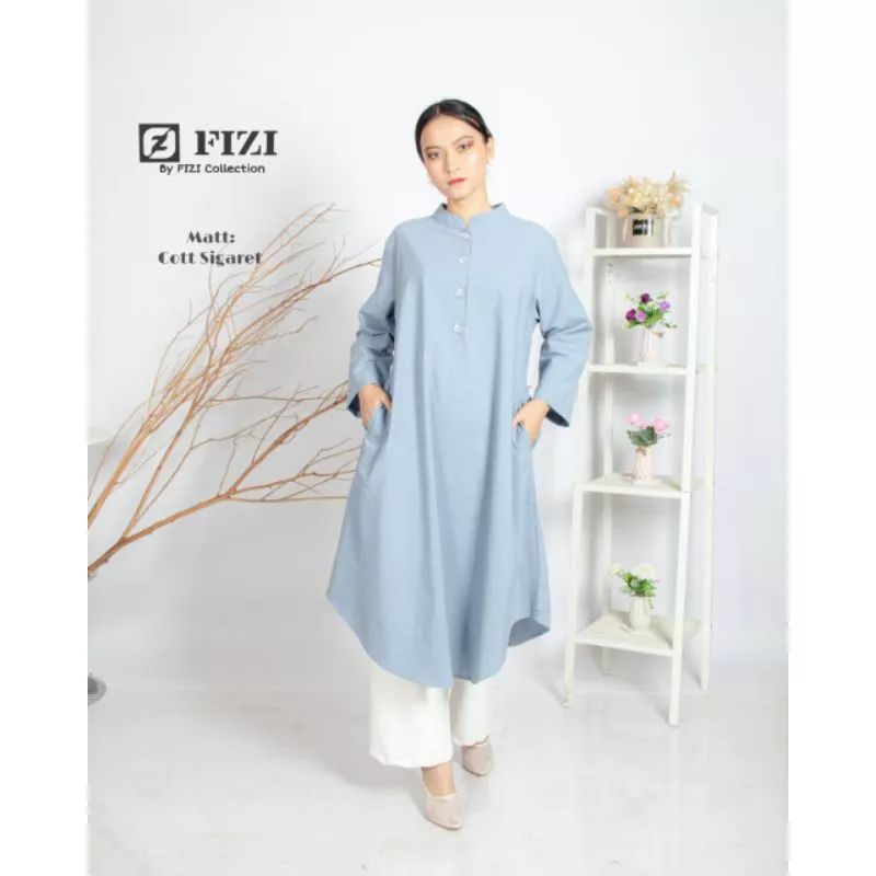 baju tunik modern wanita dewasa fizi