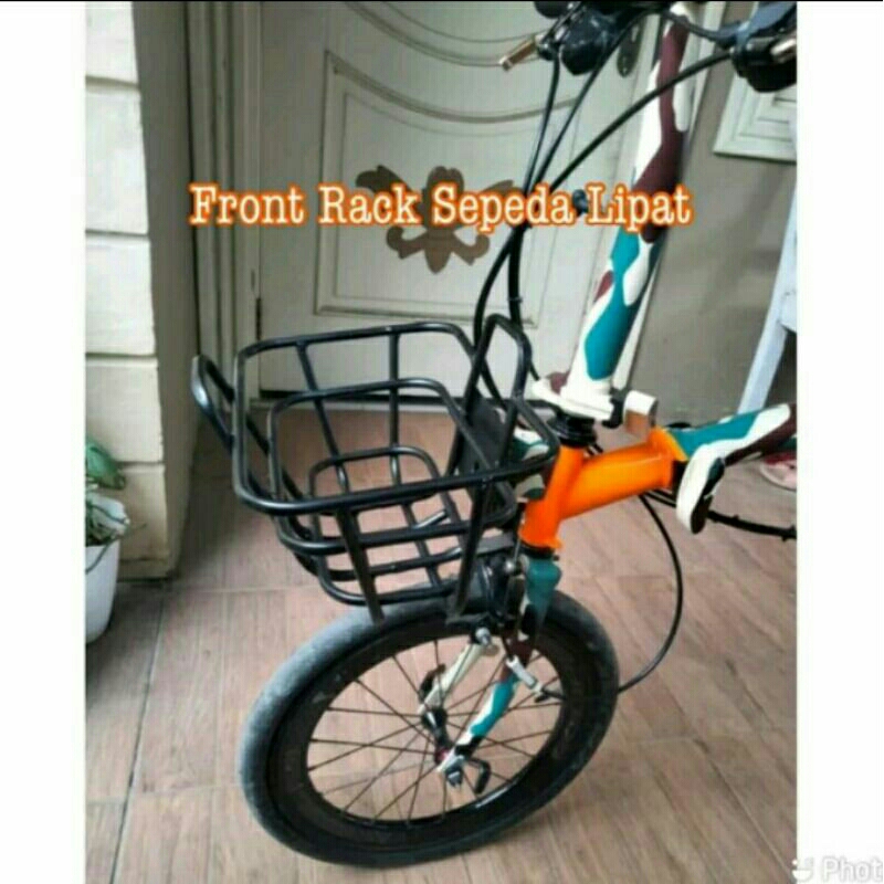 Keranjang Sepeda Lipat Front Rack Depan Rack Sepeda Keranjang Sepeda Lipat