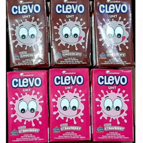 SUSU CLEVO 125 ML UHT COKLAT STAWBERY