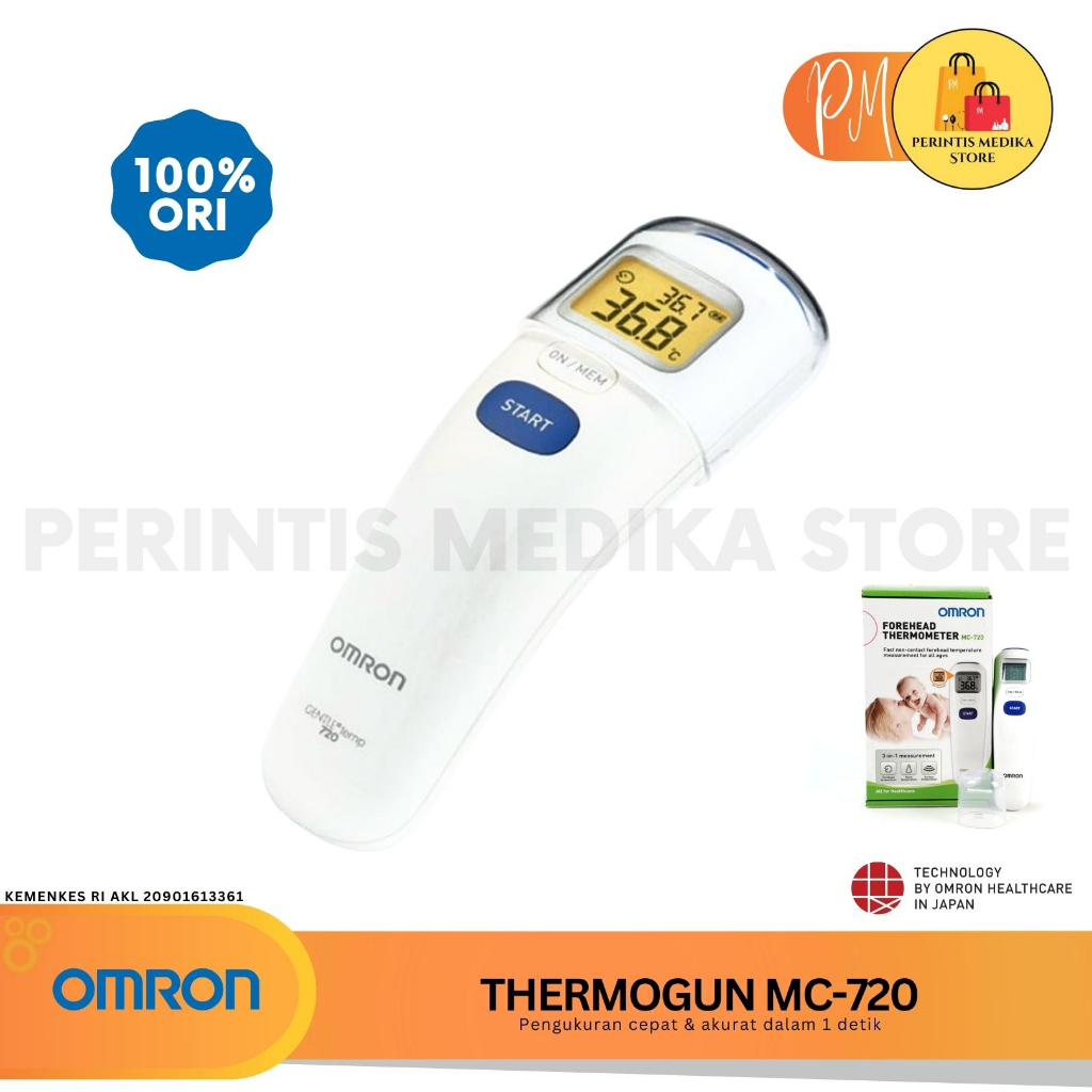 Omron MC 720 Termometer Infrared l Thermometer Thermogun l Termometer Tembak Omron MC720