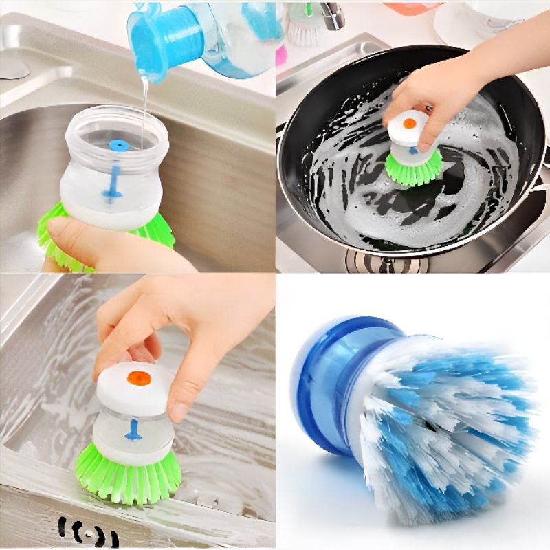 sikat cuci piring plus dispenser praktis dish washing dispenser brush