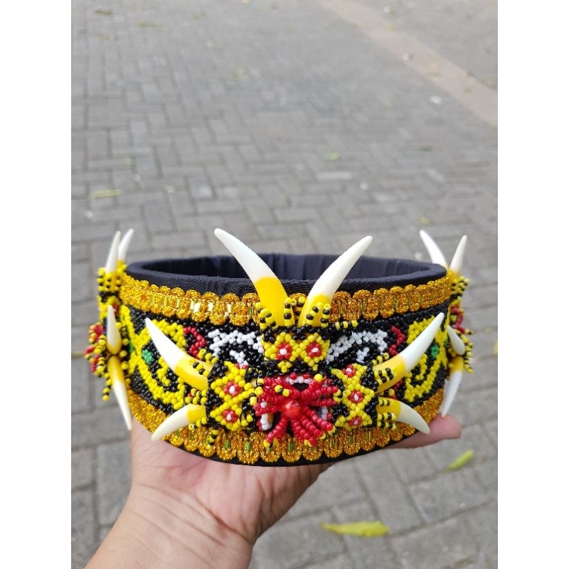 TOPI ADAT KHAS KALIMANTAN TARING 3/TOPI MANIK TARING