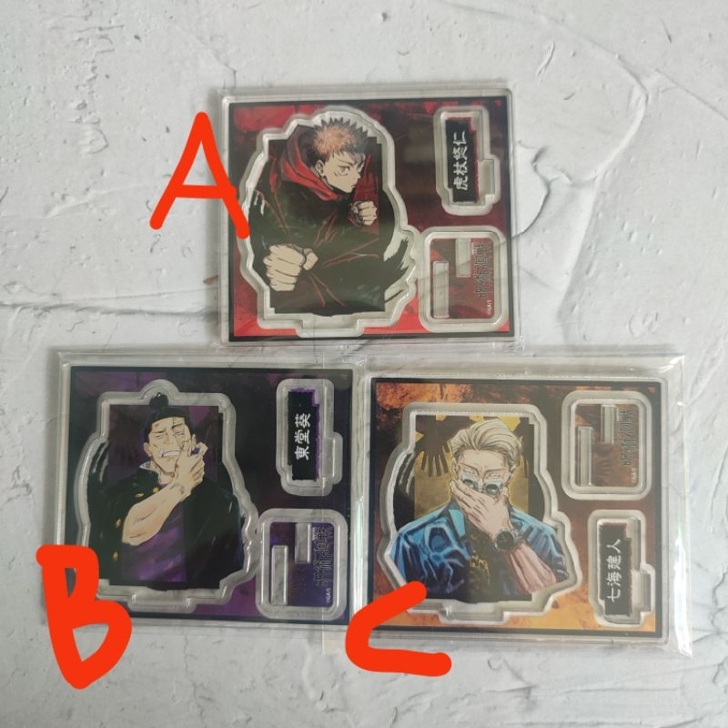 jump shop mini acrylic stand jujutsu kaisen yuji nanami aoi todo