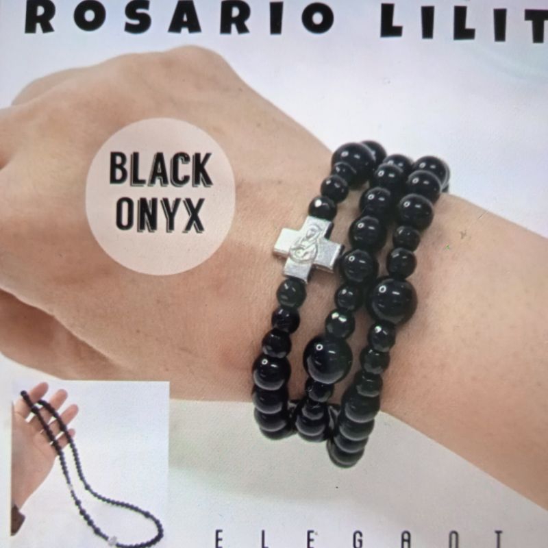 gelang Rosario black onyx lilit