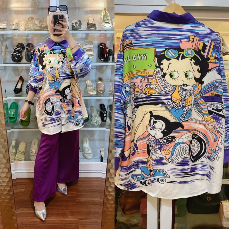 Premium Tunik Kemeja Selebgram