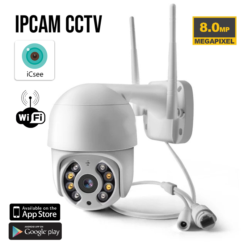 [ IPCAM ICSEE + MMC 64 SANDISK ] Ipcam CCTV kamera keamanan full HD 1080 P aplikasi ICSEE outdoor/indoor.