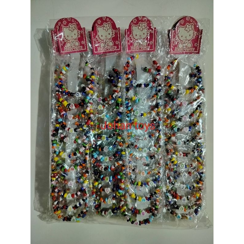 72 Pcs Gelang Kawat Manik-Manik