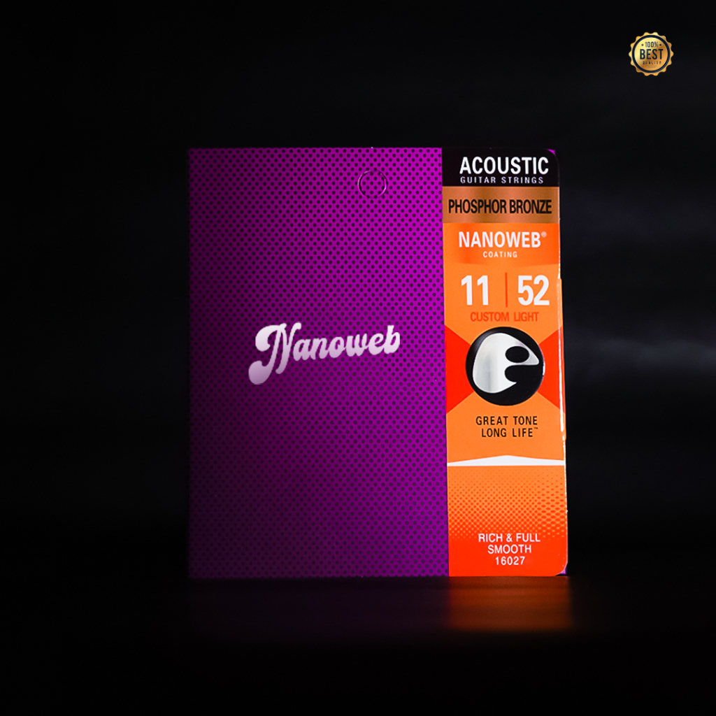 Senar Gitar Akustik [ 1 SET ] Senar Gitar String Nanoweb Phospor Bronze Coating Anti Karat Kualitas Premium