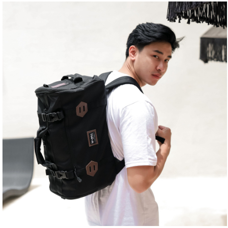 Libra Tas Travelbag Pria Gym Olahraga Hitam Ransel Selempang Backpack Tas Travel Pria Tas Gym Pria T