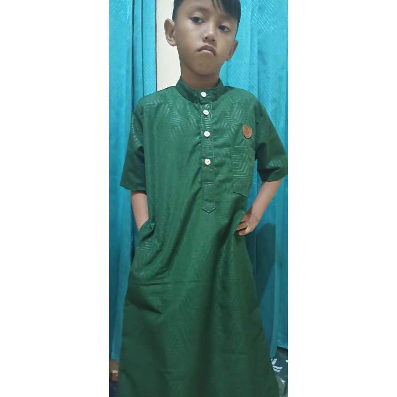 jubah /gamis  anak laki-laki usia 2 -16thun lengan pendek