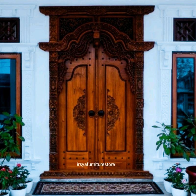 Pintu Gebyok Ukir Jati Jepara - Pintu Gebyok Minimalis