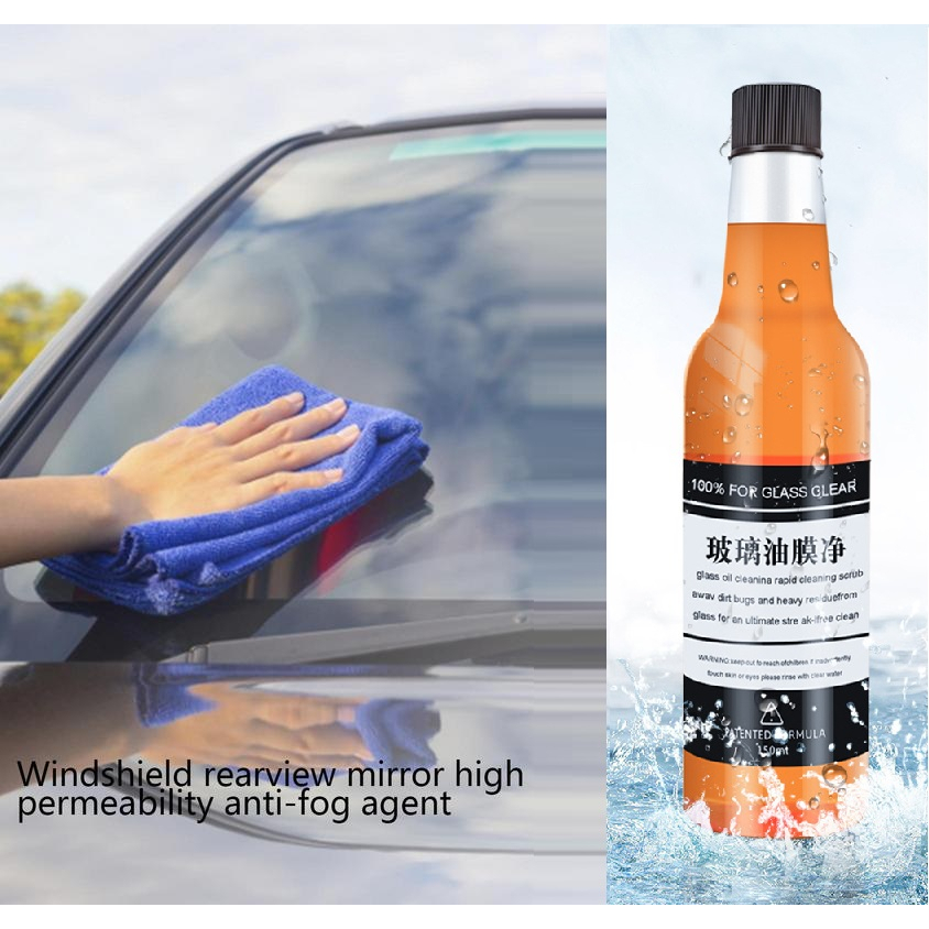CAIRAN pembersih jamur kerak kaca mobil cairan wiper Car Glass Oil Film Removing OBAT PEMBERSIH KACA OBAT JAMUR KACA
