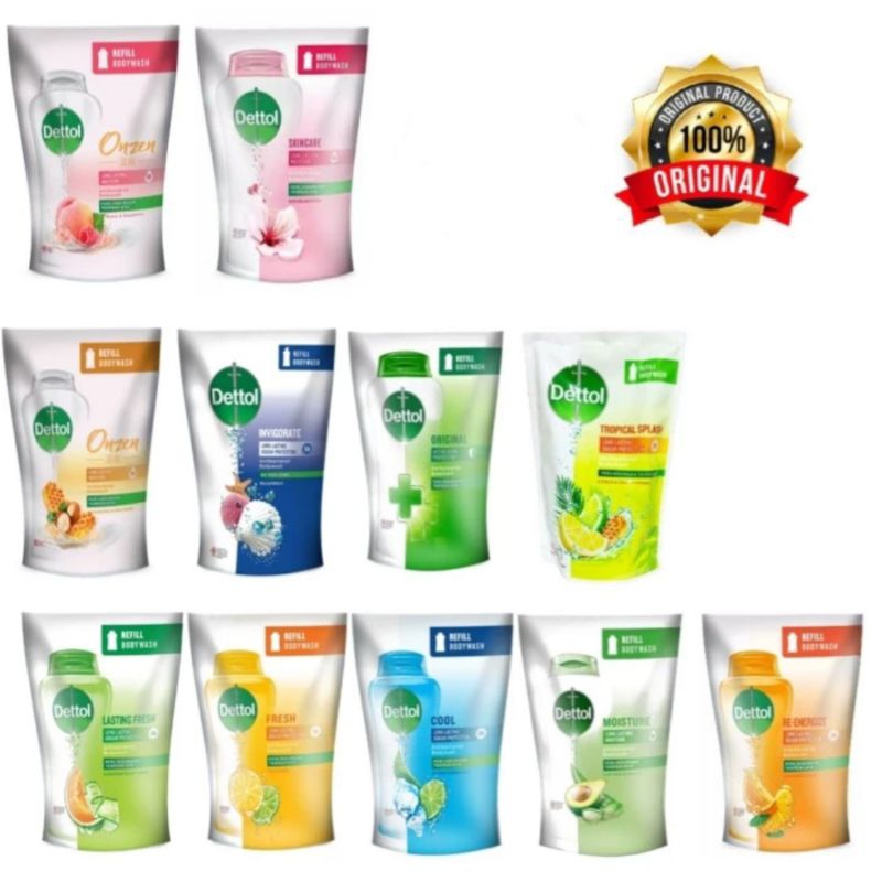 Dettol Sabun Mandi Cair 200 ml 370 ml 410 ml