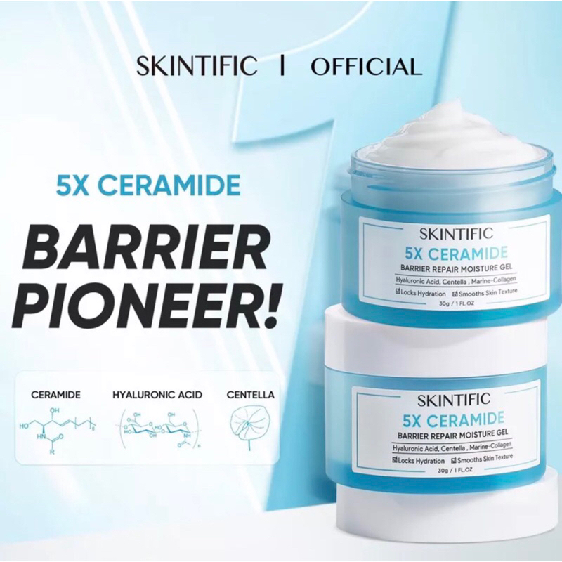SKINTIFIC 5x Ceramide Barrier Repair Moisturizer Gel 6 30 80 gram Original
