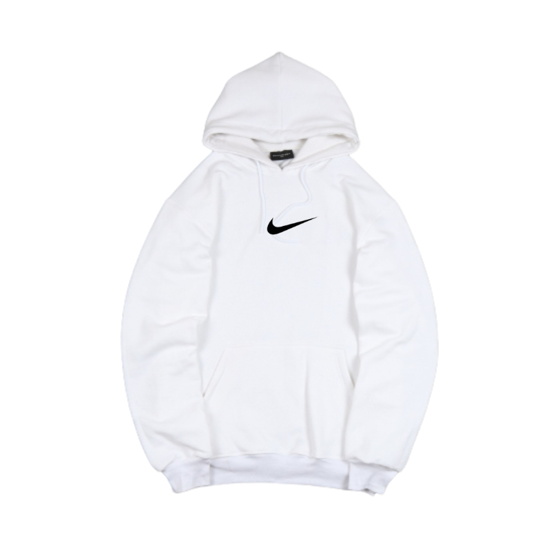 HOODIE PRIA NIKE SAGE GREEN SABLON LOGO FLOKING MURAH