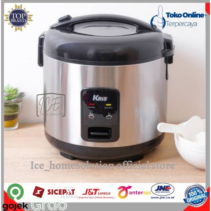 Kris 1.8 Ltr Deluxe Rice Cooker - Silver/Rice cooker/rice coker