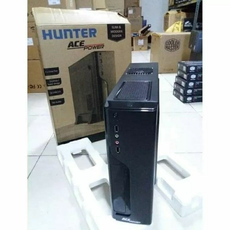 Ace Power Casing Komputer Slim MATX include PSU 400W Fsp + 1Fan - Casing PC Slim MATX