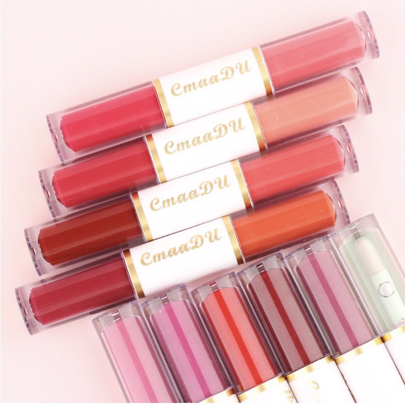 CMAADU BPOM 2 in 1 Double Lipstik Matte Liquid Lipstick Waterproof Long Lasting