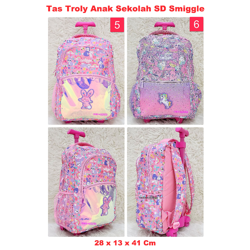 Tas Troli Anak Sekolah SD SMP Smiggle / smiggle trolly bag for School girl and boys