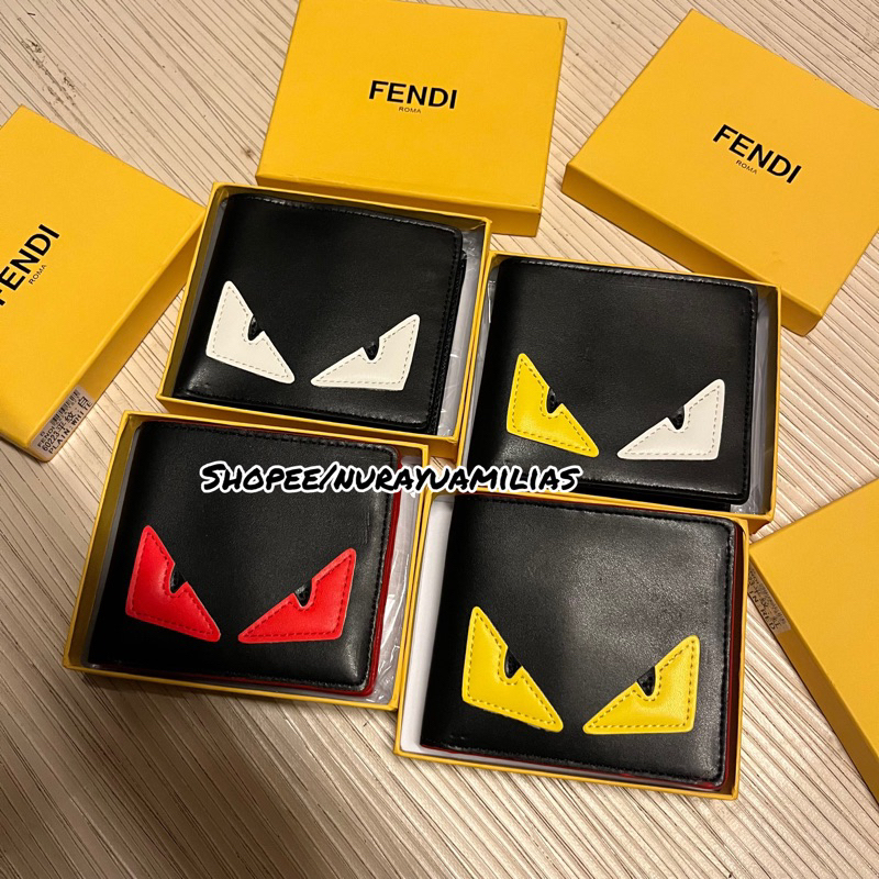 Dompet pria fendi kulit import premium dompet lipat pria branded import dompet cowok lipat