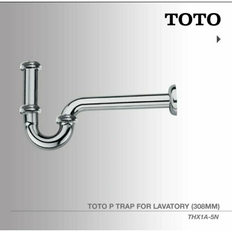 TOTO P-Trap For 11/4" Pop Up Waste Lavatory Faucet / P-Trap THX1A-5N