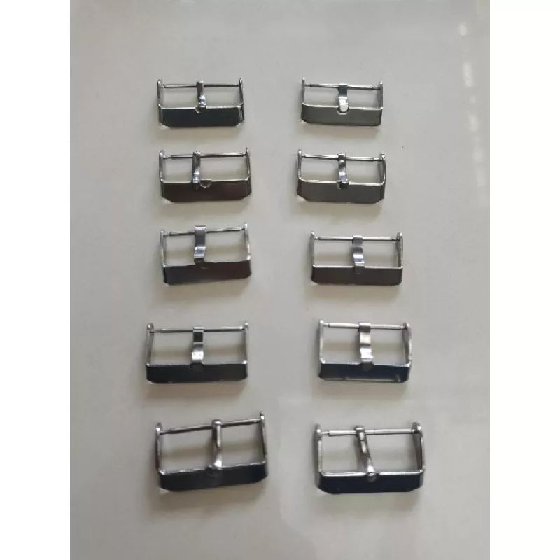 Buckle Pengait Jam Tangan Stainless Steel Silver UK 16mm 18mm 20mm 22mm 24mm 26mm